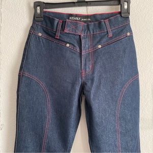 Revolt jeans with contrast stitching